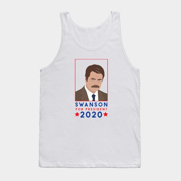 Swanson for President Tank Top by Cat Bone Design